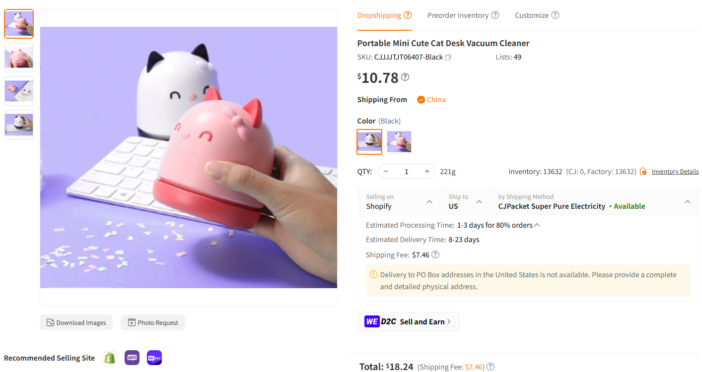 Mini Desk Vacuum Cleaner